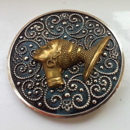 Vintage African Tribal Brooch 