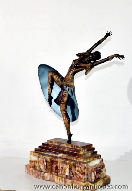 Art Deco Bronze Almeria Statue By Chiparus 1920s French Figurine