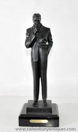 Art Deco Bronze Casting The Smoker J.C Leyendecker 1920s Figurine Statue