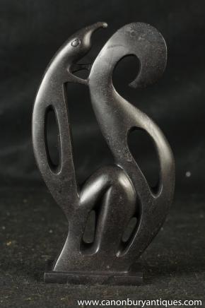 Black Marble Abstract Art Statue Sculpture Modernist Art 