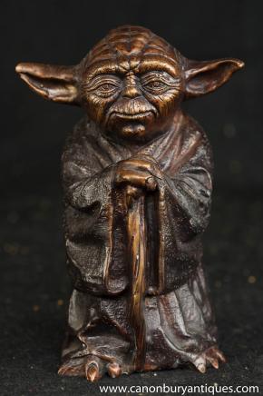 Bronze Statue Yoda Figurine Star Wars Casting 