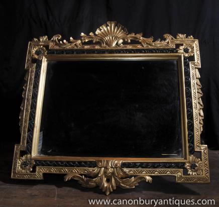 English Regency Rococo Gilt Pier Mirror Glass Mirrors 