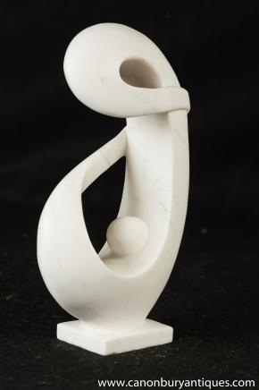 Italian Marble Abstract Art Sculpture Human Form Study 