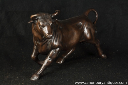 Large Bronze Bull Statue Bullock Cow Animal Castings