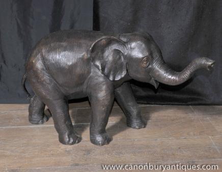 Large Bronze Elephant Statue Architectural Garden Art 