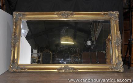 XL French Louis XV Gilt Pier Mirror 7ft Mirrors 