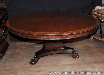 Regency Round Centre Table Dining Tables Rosewood 