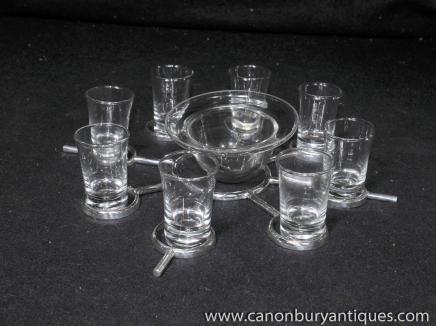 Russian Silver Plate Caviar and Vodka Server Bowl Centrepiece 