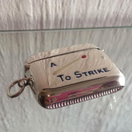 Sterling Silver 'A Match to Strike' Vesta 