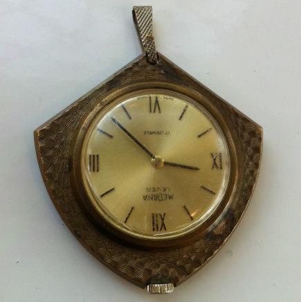Vintage Swiss 'Medana Lever' Pocket Watch Pendant 