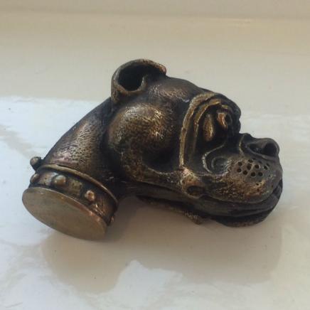 Brass Boxer Dog Vesta