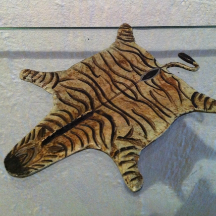 Bronze Cold Painted Zebra Skin Franz Bergman