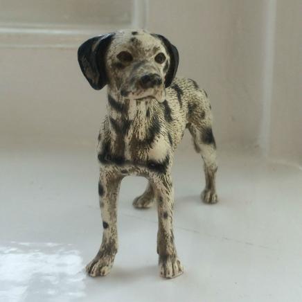 Bronze Dalmation Dog Signed Bergman