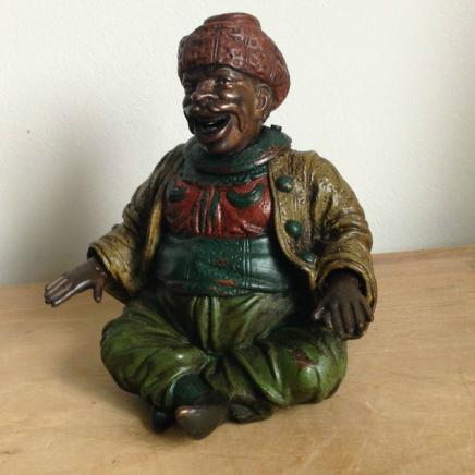 Cold Painted Mechanical Middle Eastern Man Bronze