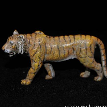 Cold Painted Vienna Bronze in Shape of Wild Tiger
