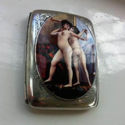 Early Solid Silver Cigarette Holder by J Gloster Ltd