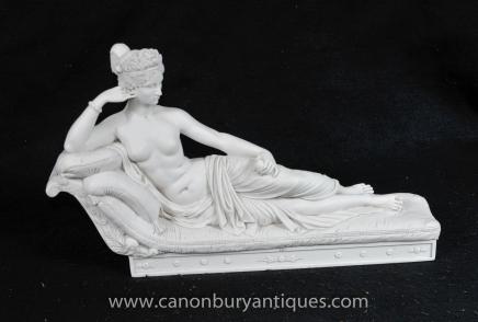 Italian Reclining Venus Nude Female by Canova Paolina Borgheses Victorious