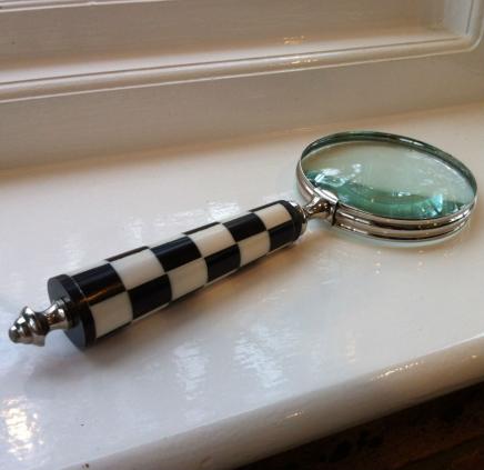 Large Chequered Magnifying Glass