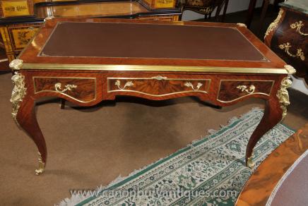 Louis XVI Desk Writing Table Bureau Plat French Office Furniture
