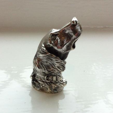 Sterling Silver Dog Vesta