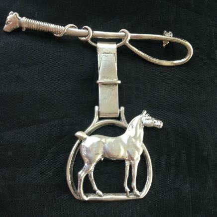 Sterling Silver Horse Show Pin