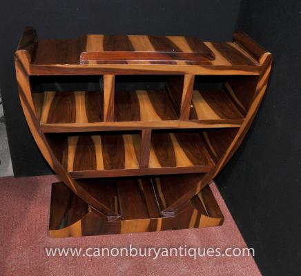Art Deco Bookcase Walnut Shelf Unit 1920s Furniture