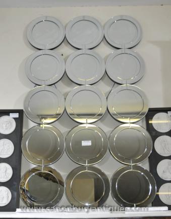 Art Deco Circle Pier Mirror Glass Mirrors