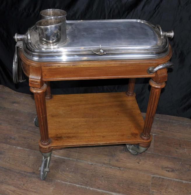 Antique French Christofle Beef Server Carving Trolley Carvery Hotel Silver Plate