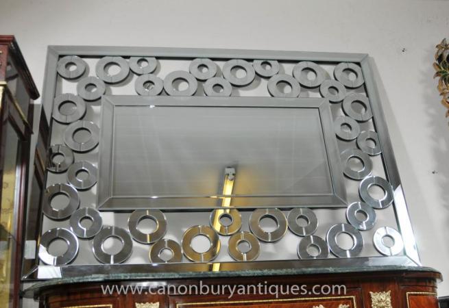 Art Deco Glass Mantle Mirror Landscape Portrait Mirrors