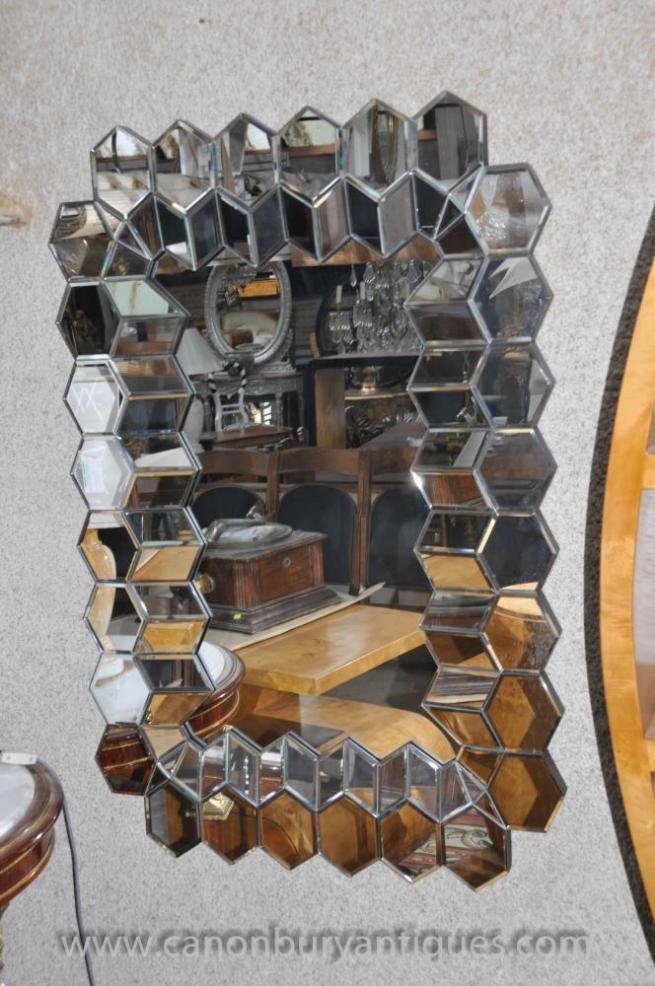 Art Deco Glass Pier Mirror Mantle Mirrors 1920s