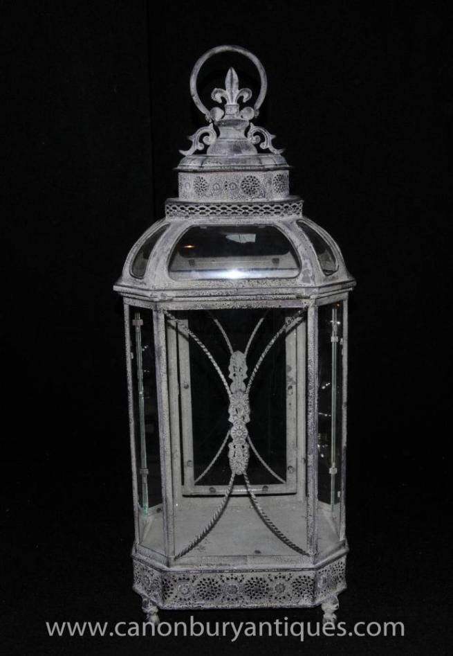 English Victorian Lantern Light Glass Case