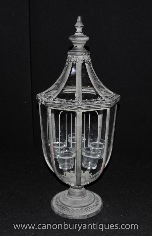 Victorian Metal Lantern Light Lamp Candle Holder