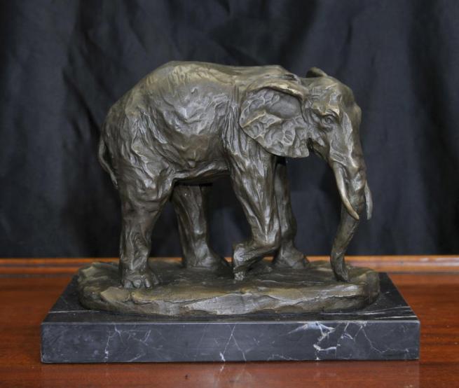 Bronze African Elephant Statue Animals Castings Elephants Tribal Art