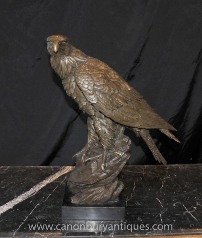 Bronze Golden Eagle Statue Birds Bird Prey Casting
