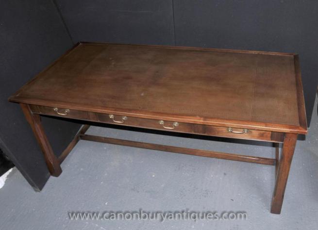 Oak Desk Writing Table Bureau Plat Farmhouse Kitchen Refectory Tables