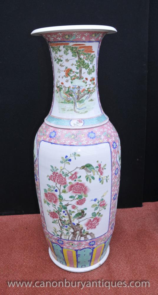 Tall Chinese Jingdezhen Porcelain Urn Ming Ceramic Vases China