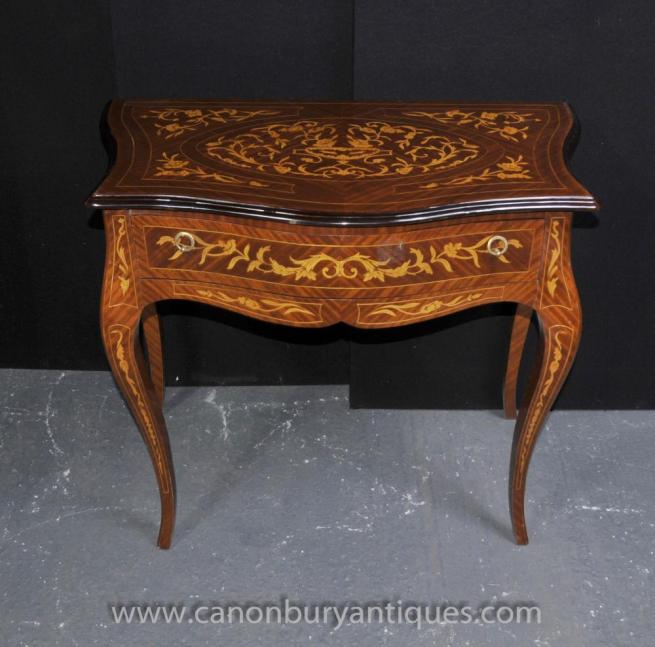 Dutch Marquetry Console Table Marquetry Inlay Furniture Tables