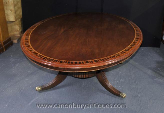 Regency Oval Centre Dining Table Mahogany Furniture