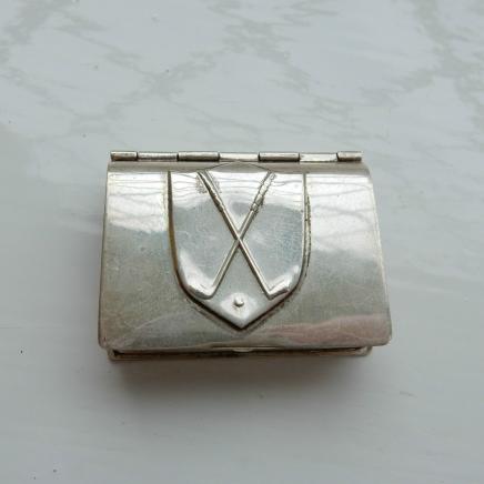 Antique Sterling Silver Golf Club Trinket
