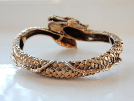 Oriental Dragon Cuff Bracelet 