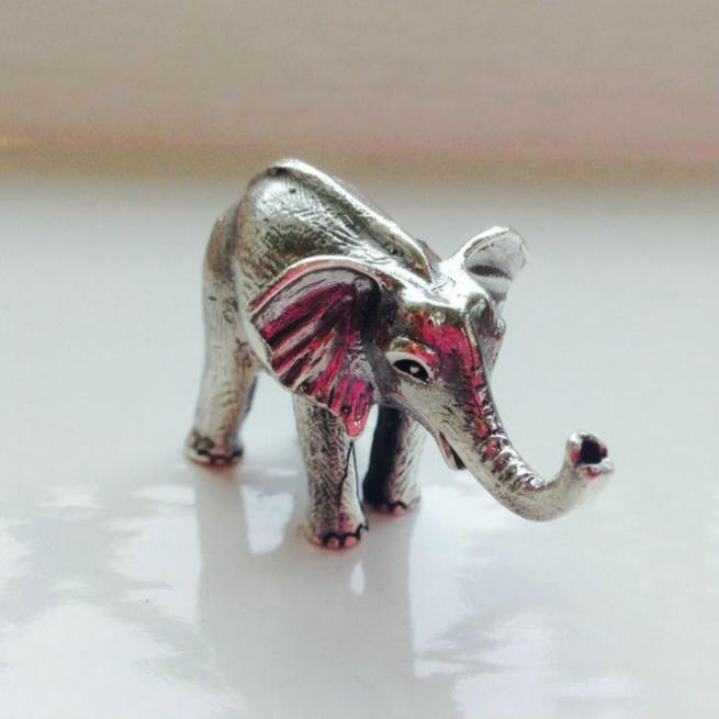 Silver Elephant Keepsake Charm