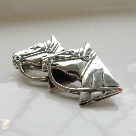 Silver Horse Show Pin 