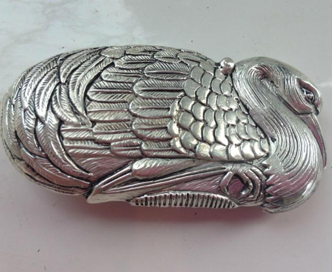 Silver Plate Swan Vesta 