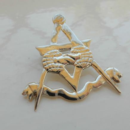 Solid Silver Masonic Pin