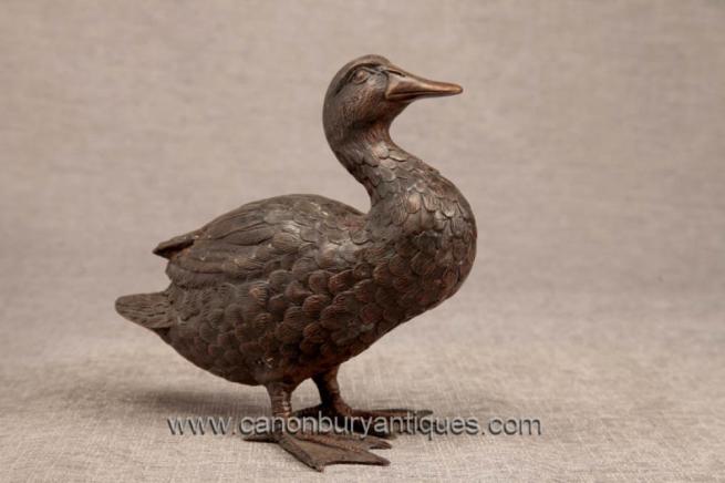 Bronze Duck Statue English Birds Ducks Sculpture Casting