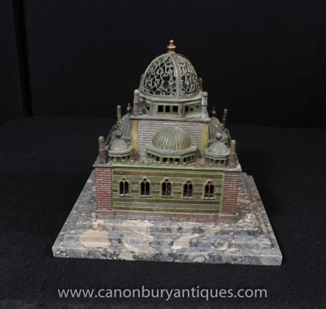 French Bronze Casting of Islamic Mosque Islam Art Statue 1900