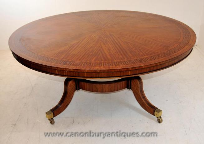 Regency Hepplewhite Centre Table in Satinwood Dining Tables