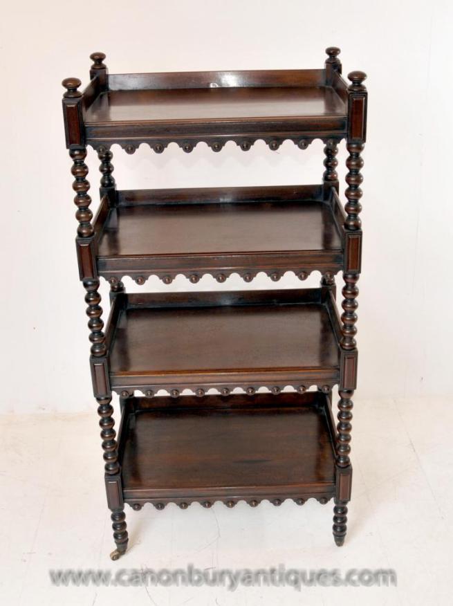 Regency Mahogany Bookcase Shelf Unit
