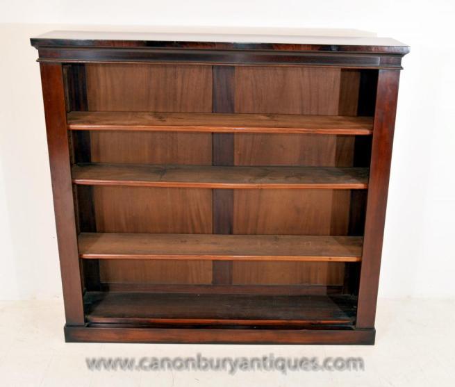 Antique Regency Open Front Bookcase Open Bookcase