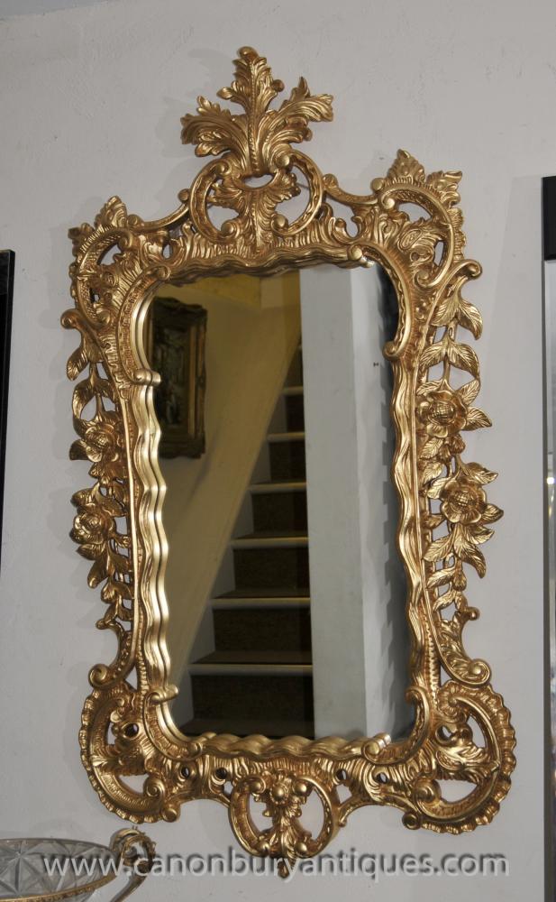 Big French Louis XVI Gilt Rococo Pier Mirror